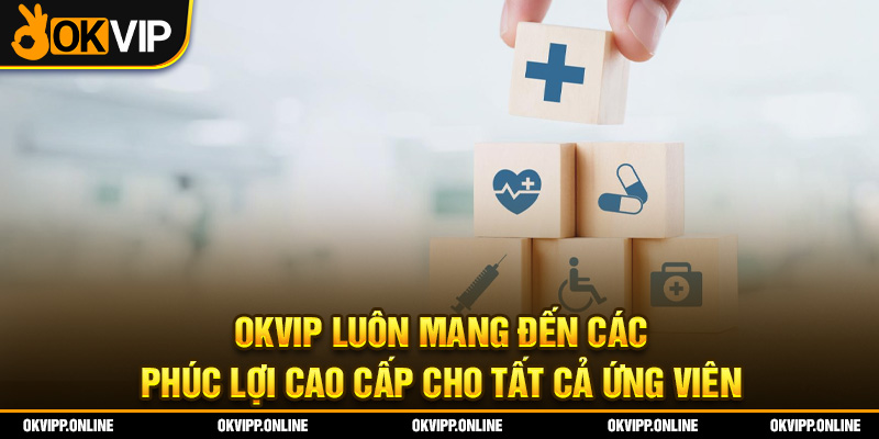 OKVIP luôn mang đến các phúc lợi cao cấp cho tất cả ứng viên